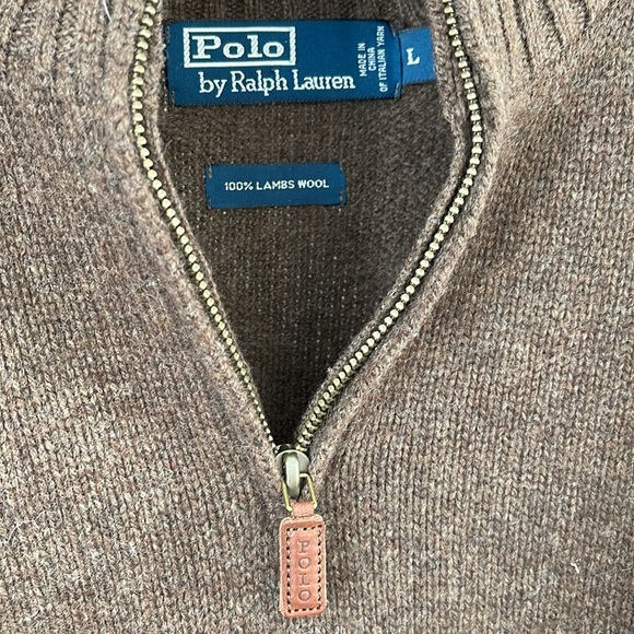 Polo 1/4 Zip Sweater (Large) - Picture 2 of 4